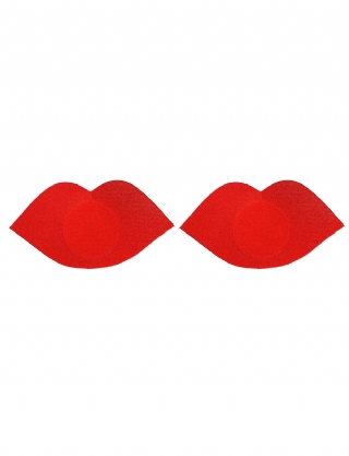 Red Lip Shaped Nipple Cover