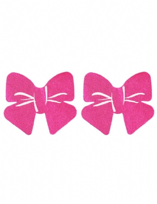 Rose Polka Dot Bow Nipple Covers