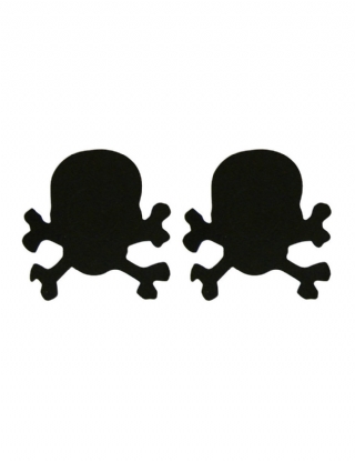 Black Skull Shaped Personality Nipple Cover