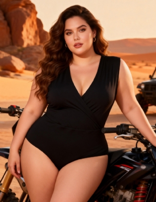 Black Sexy Swim Cloth Deep V Neck Sleeveless Open Crotch Bodysuit